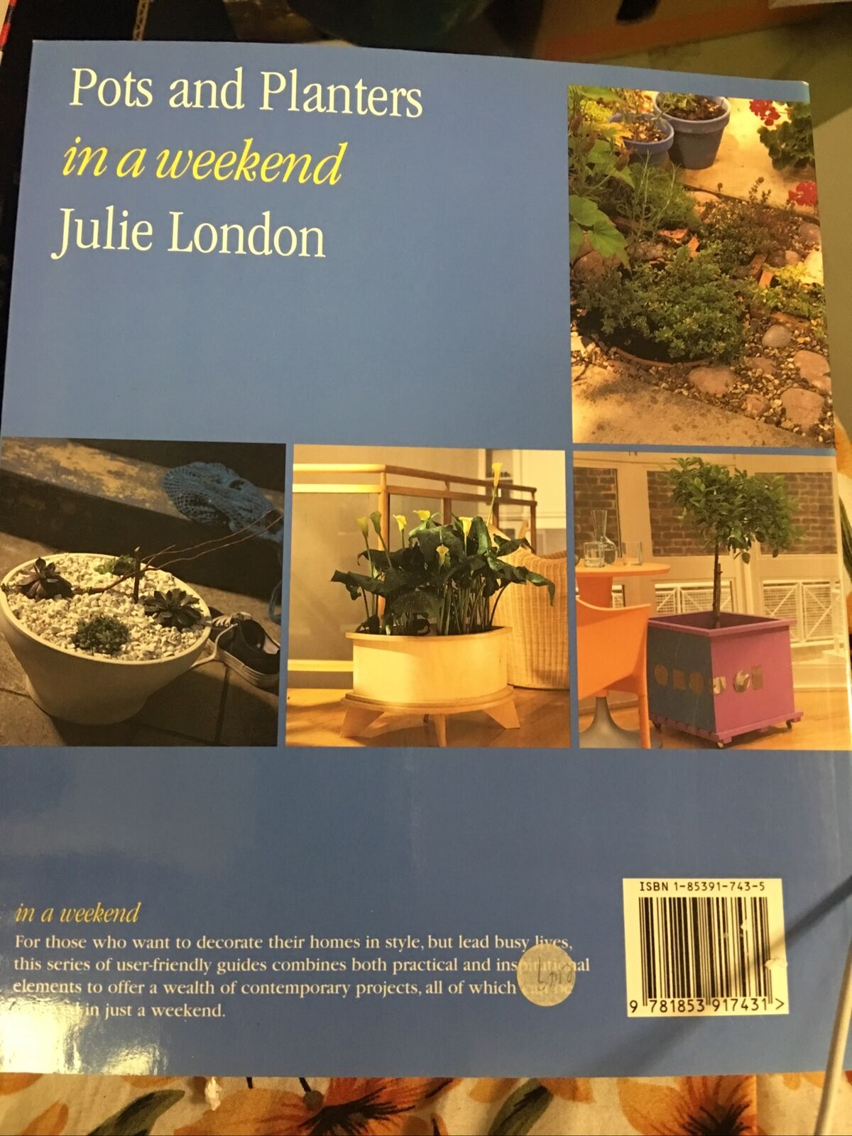 PB Book POTS AND PLANTERS in a Weekend Julie London 1999 Instructional NEW