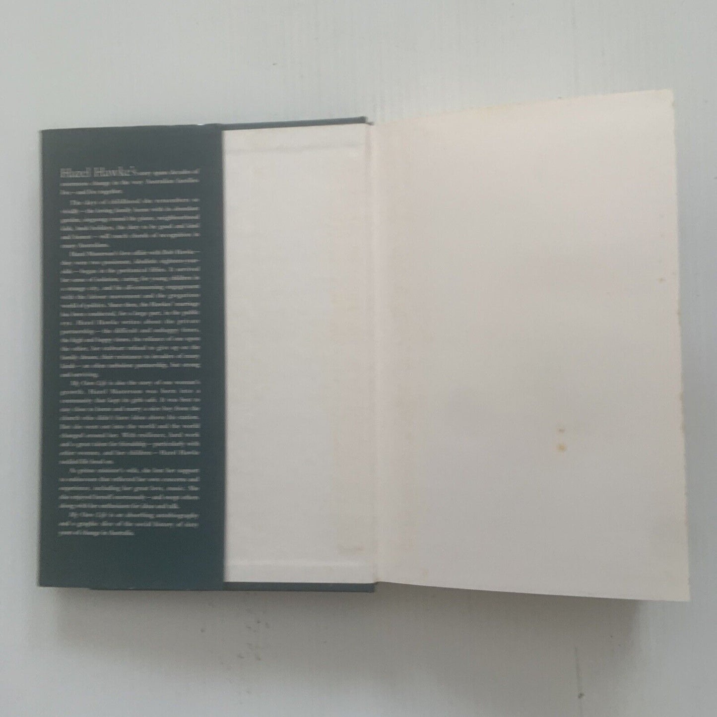 HC Book HAZEL HAWKE My Own Life Autobiography Australian Politics 1992 Bob PM