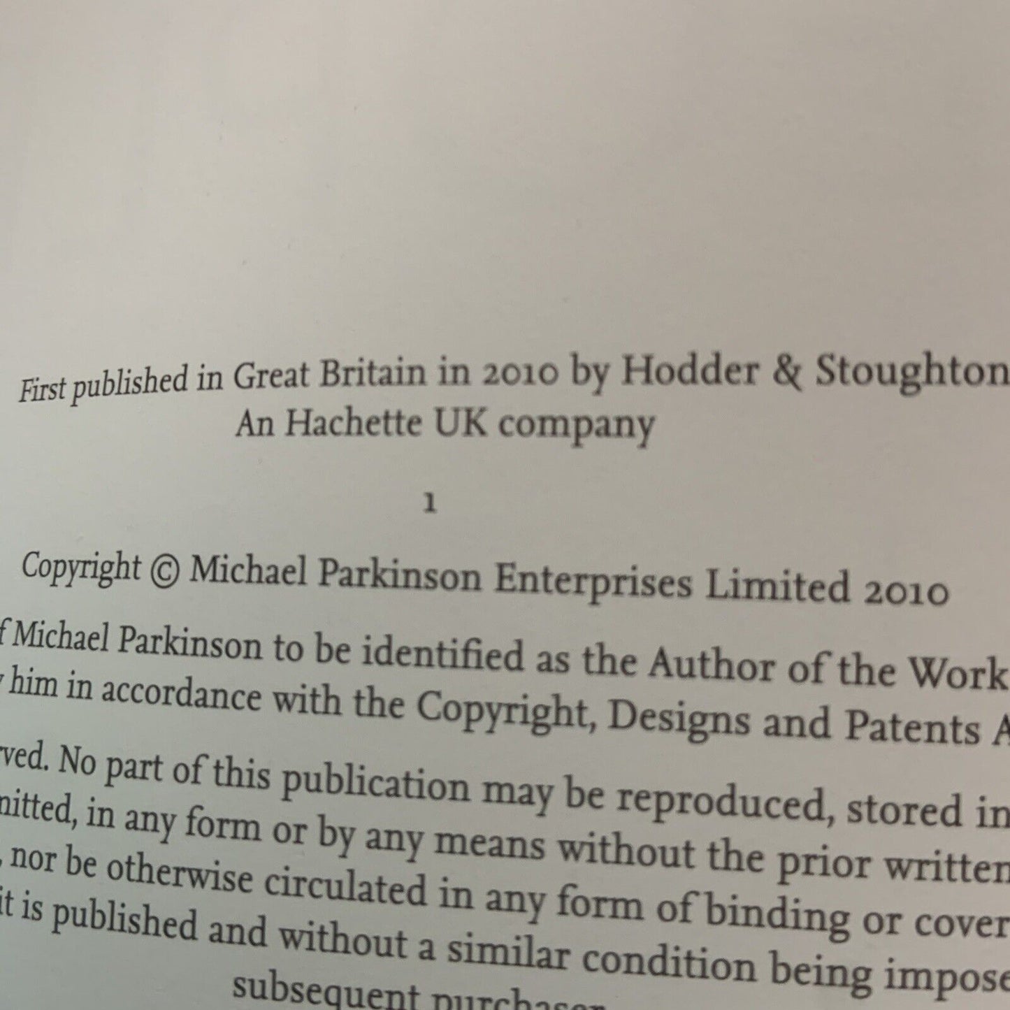 HC Book Parky's People by Michael Parkinson Showbiz Autobiography  2010