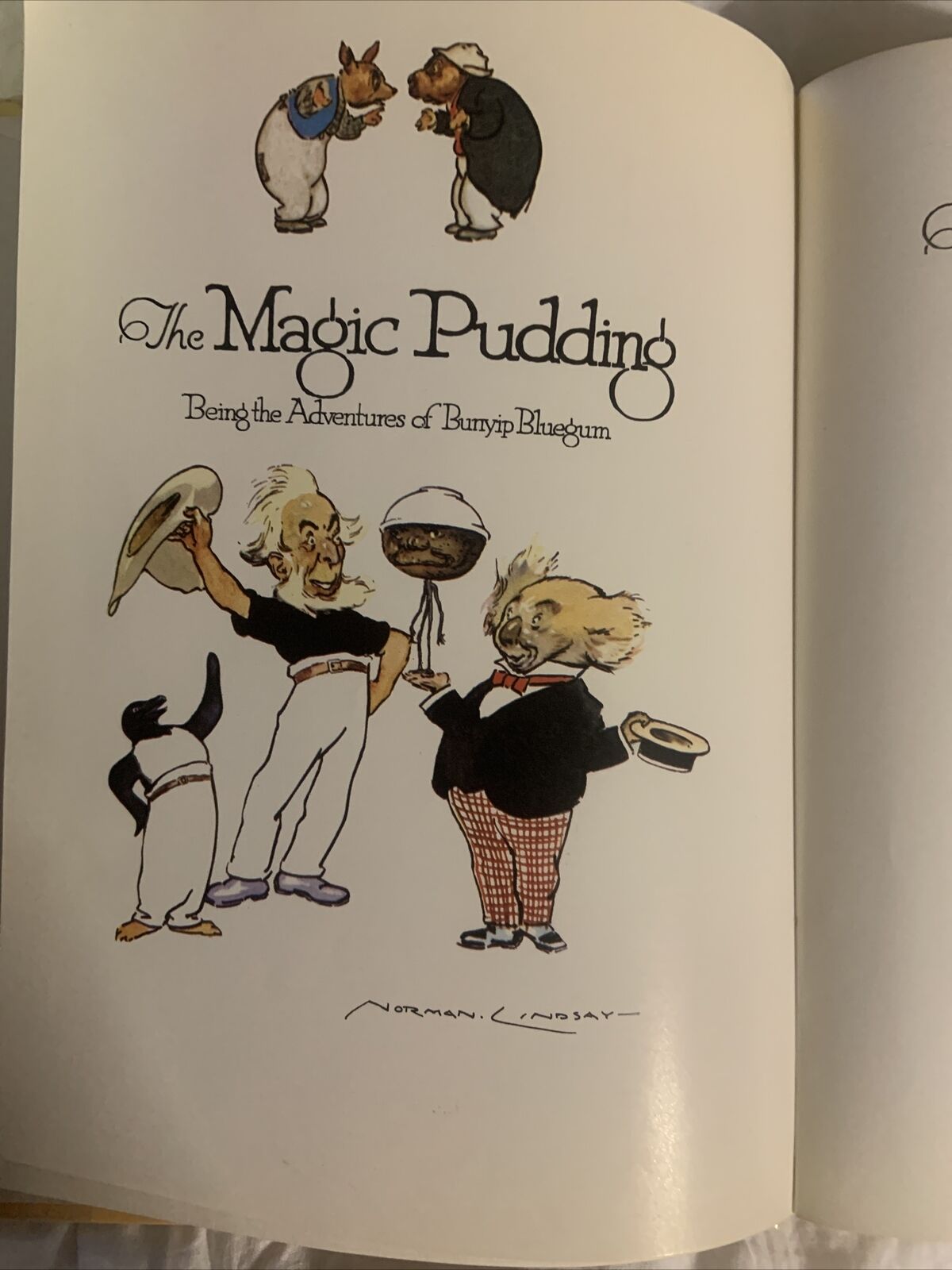 HC Book THE MAGIC PUDDING Adventures of Bunyip Bluegum by Norman Lindsay  1977