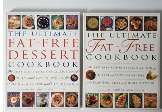 2 Books FAT FREE Cooks Collection The Best Ever Collection No Fat Low Fat 1999
