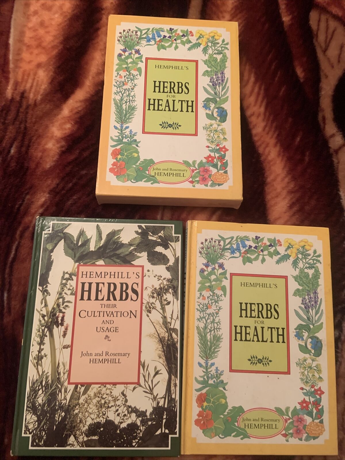 HC HERBS Their Cultivation & Usage + HERBS for HEALTH John Rosemary Hemphill Set