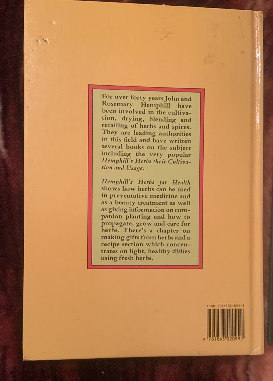 HC HERBS Their Cultivation & Usage + HERBS for HEALTH John Rosemary Hemphill Set
