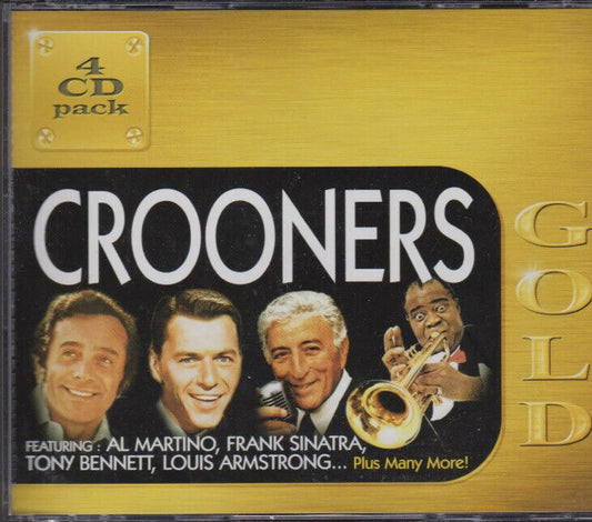 CD CROONERS - 4 Disc Gold PACK Louis Armstrong Sinatra Bennett Martino Music CDs