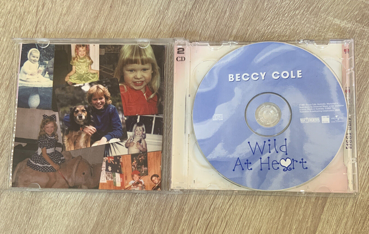 CD BECCY COLE Wild At Heart  2001 W Bonus Disc 2002 Aussie Country Music ABC