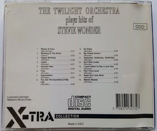 CD The Twilight Orchestra Plays Hits of STEVIE WONDER Audio CD 16 Tracks Digital