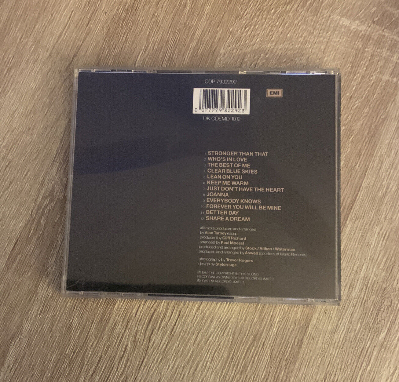 CD CLIFF RICHARD - Stronger Music Album 1989 British