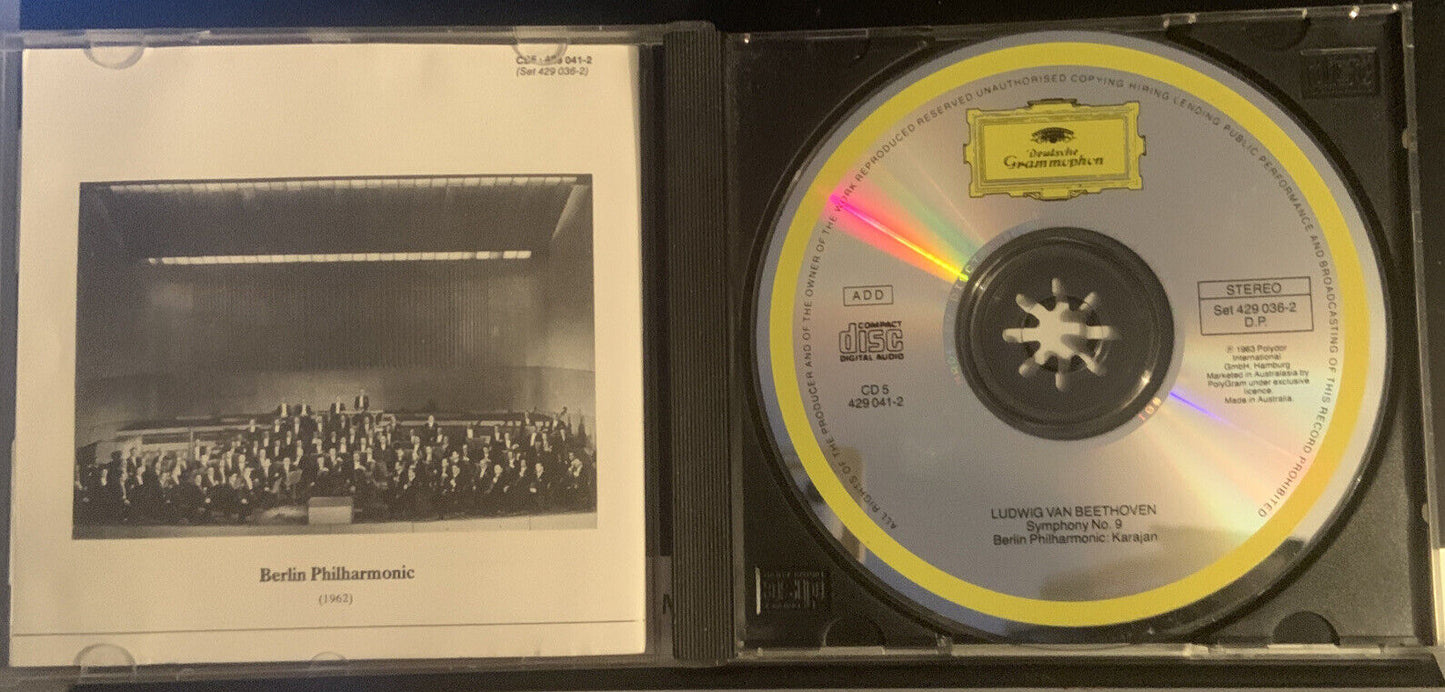 CD Beethoven Karajan Berlin Philharmonic 5 Classical Music  Album