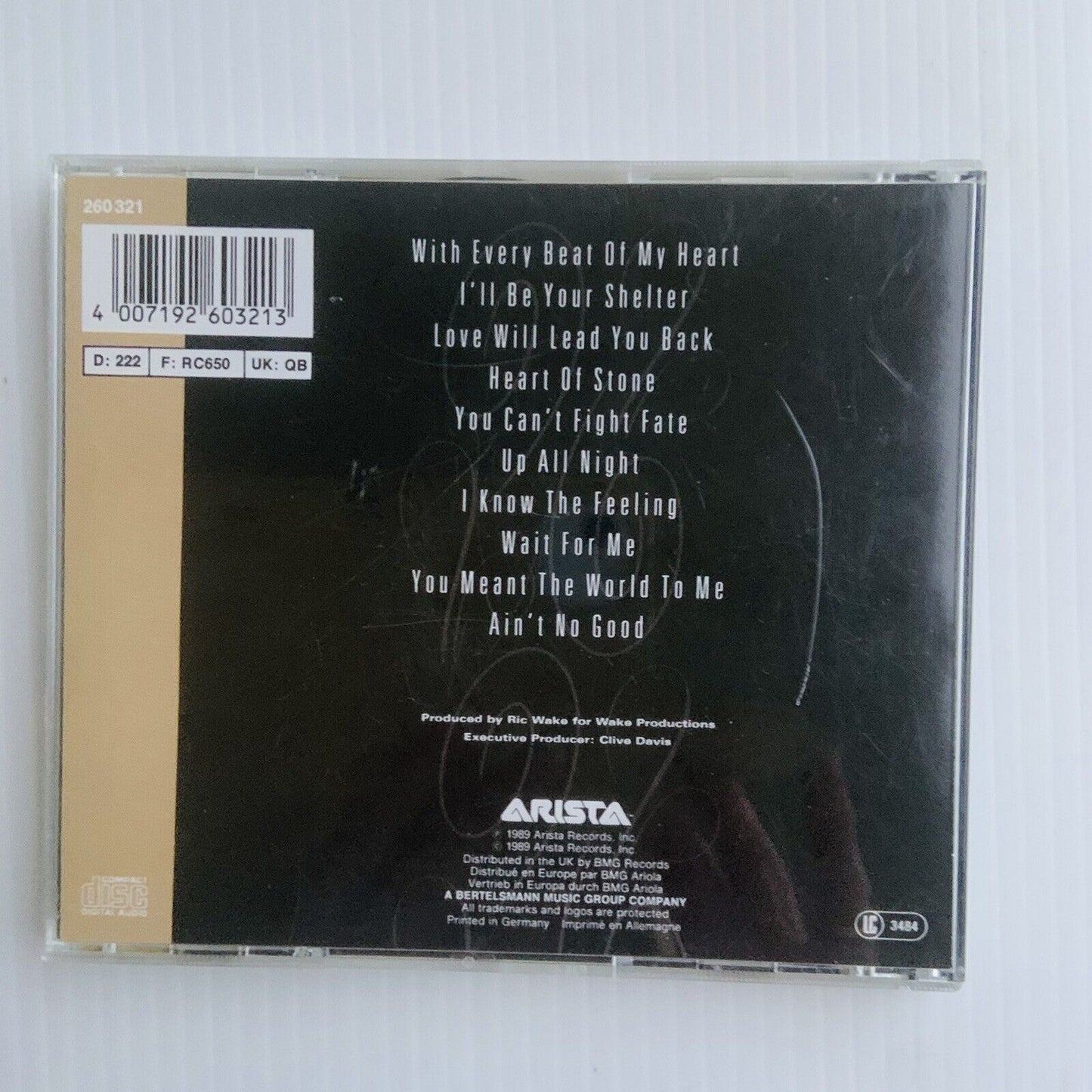 CD Taylor Dayne Can't Fight Fate Pop Music  Artista 1989