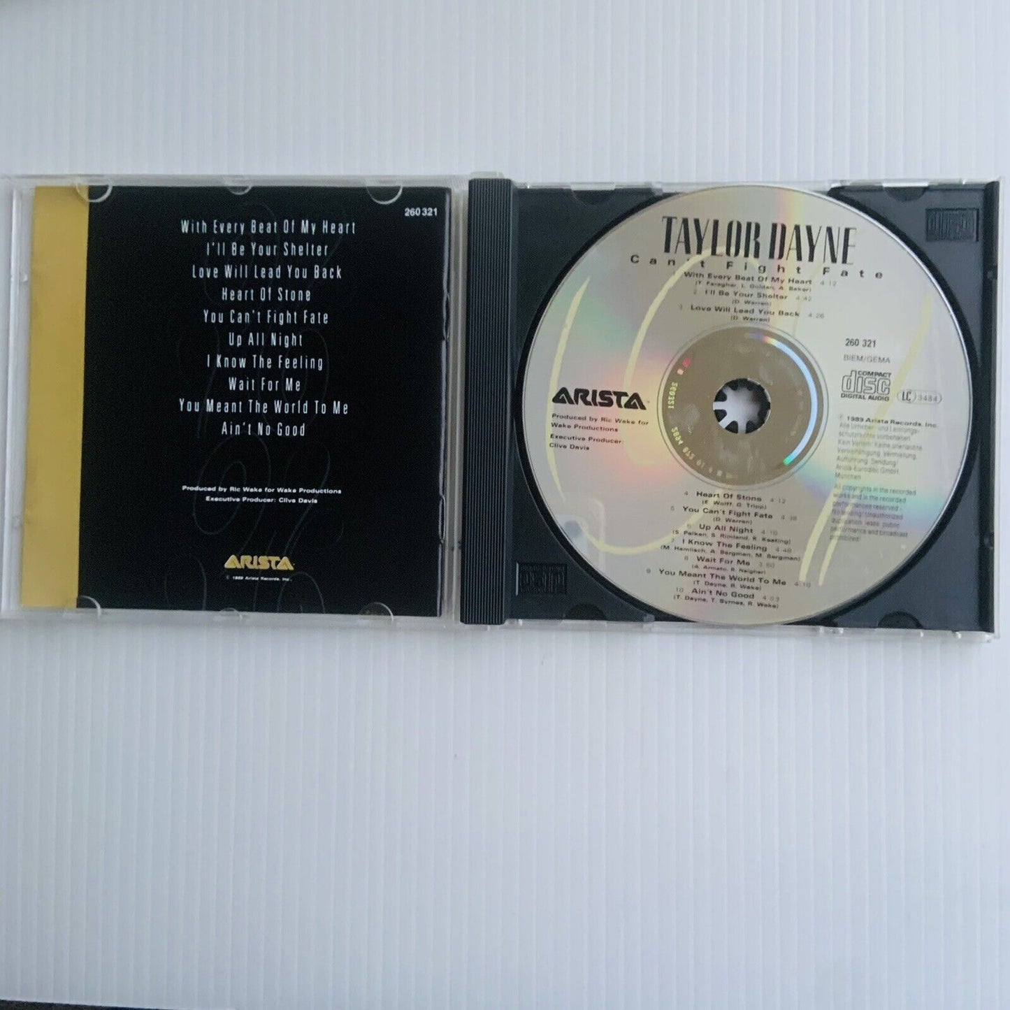 CD Taylor Dayne Can't Fight Fate Pop Music  Artista 1989