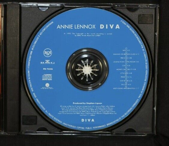 CD Annie Lennox DIVA Pop Music 992  Debut Album