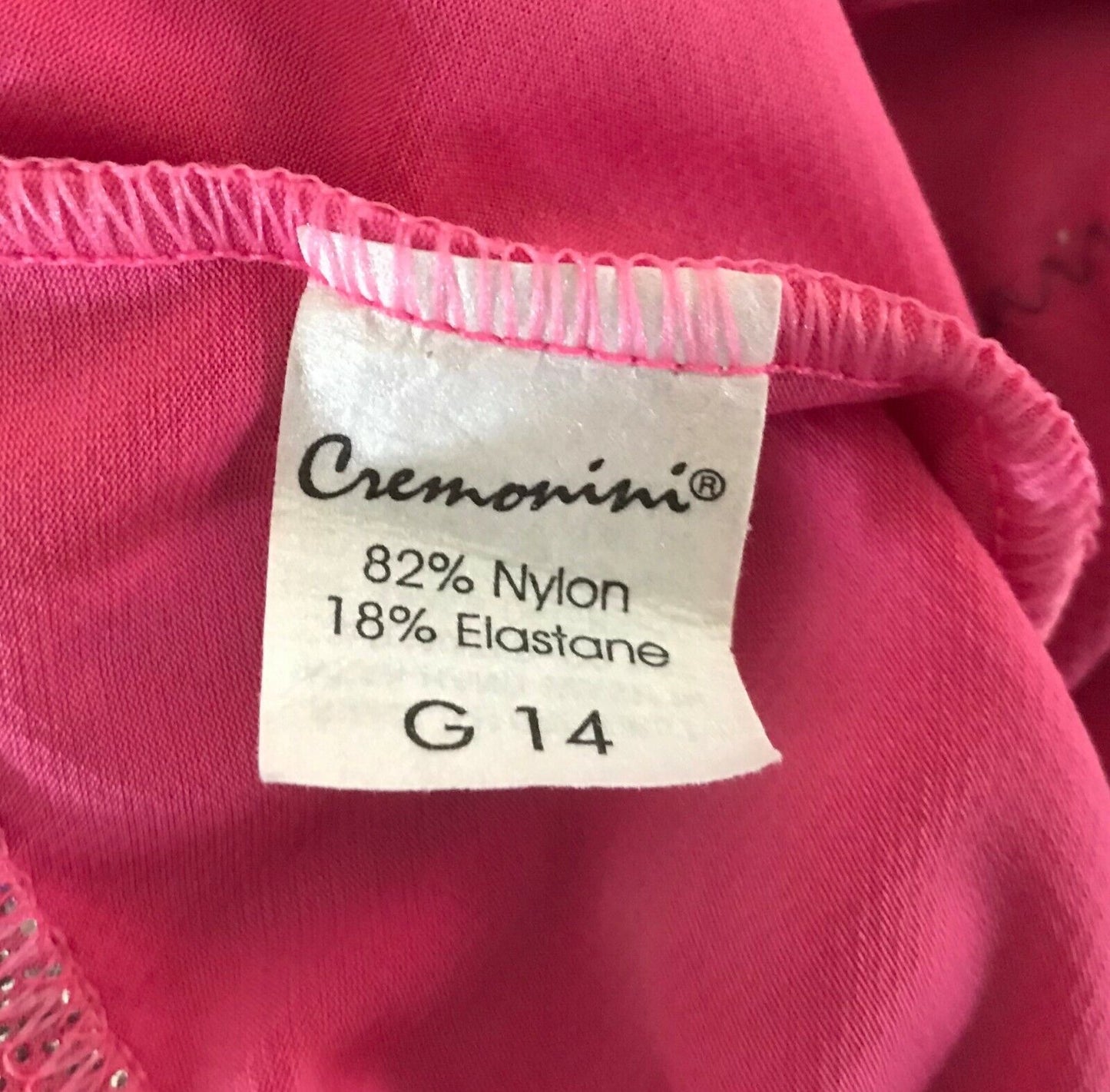 Tween Girl CREMONINI Dance Dress Pink & Grape Colour Inbuilt Bodysuit Stage 14