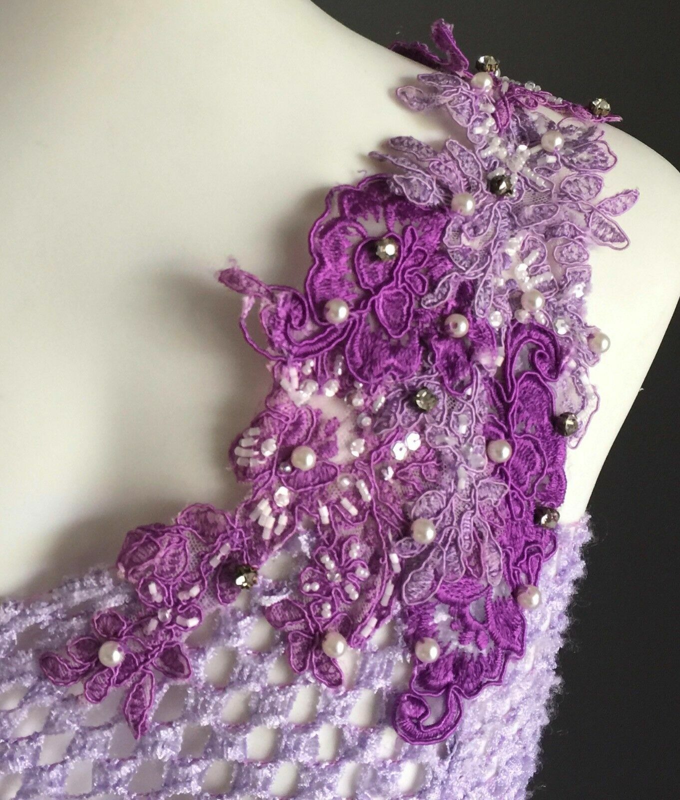 Purple Tulle TUTU Dress Ups Fairy Princess Dance Girls Fits 4 - 8 Handmade