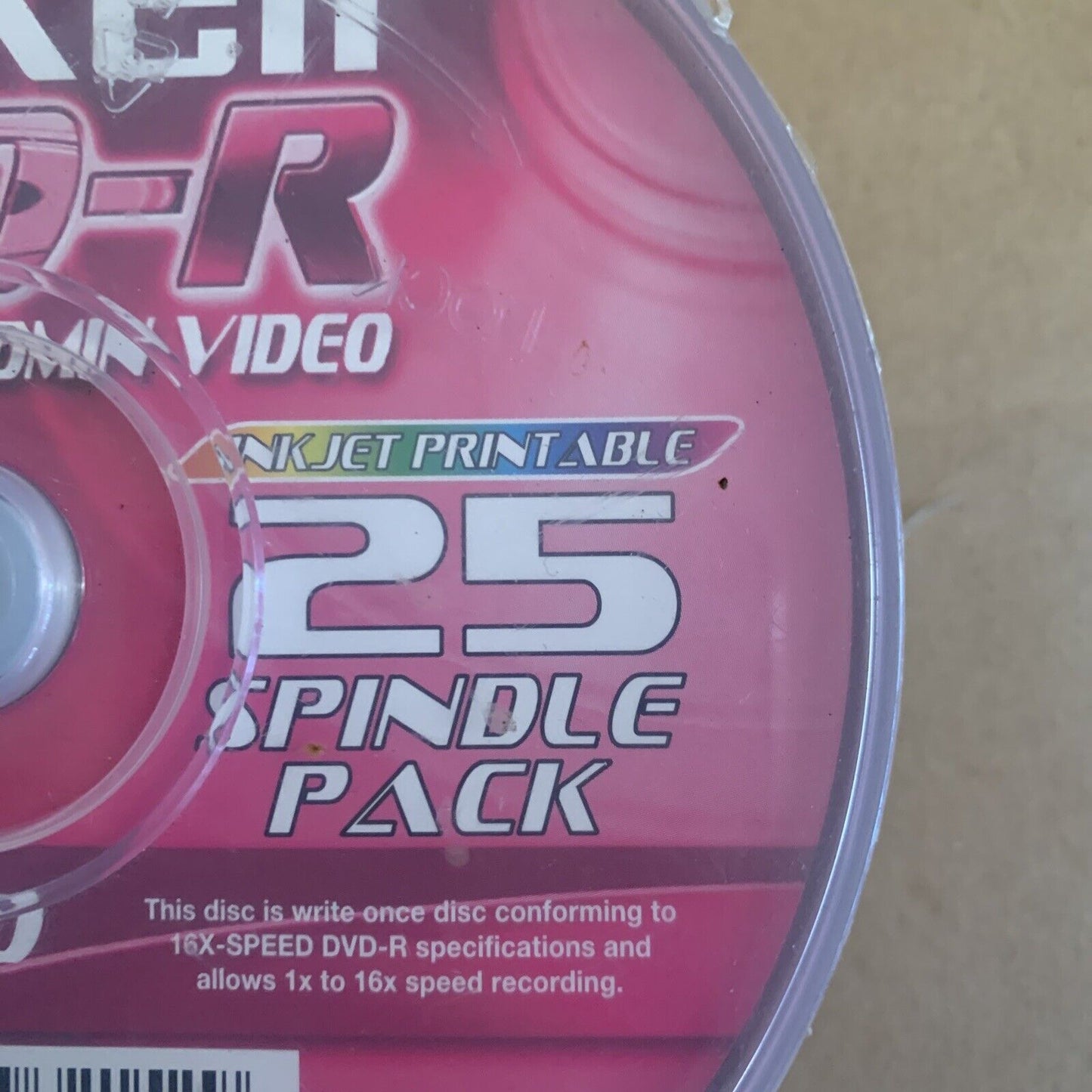 25PK MAXELL DVD-R 4.7GB 16x Speed Blank Disc Media Data Storage Spindle Case NEW