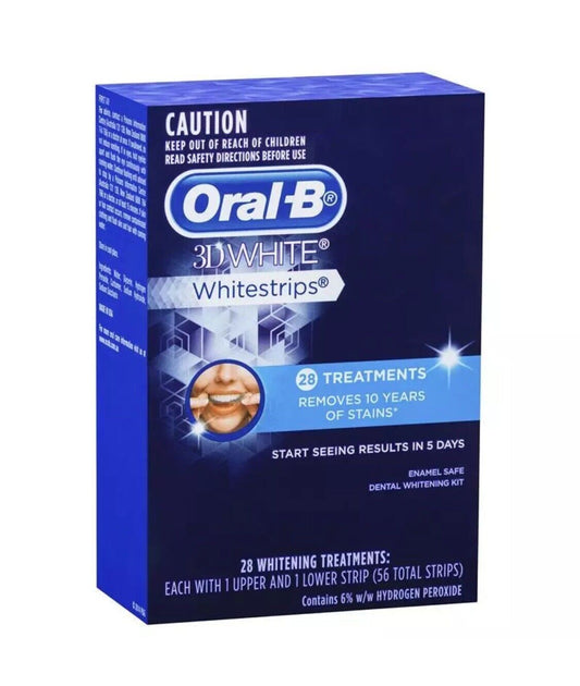 Oral B 3D White Whitestrips 28 Whitening Treatments Tooth Dental Care NEW SEALED
