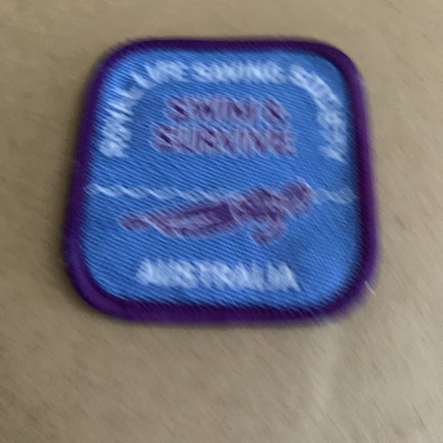 Cloth Patch Royal Life Saving Society Australia Swim & Survive 6 Badge Vintage