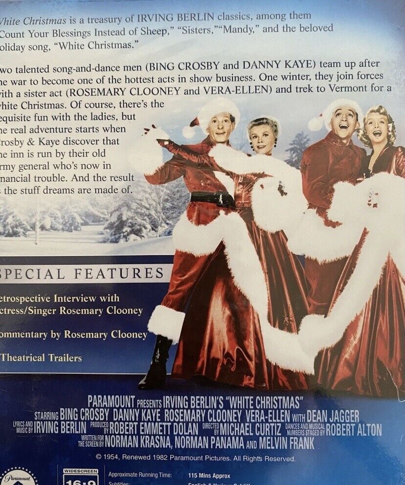DVD Irving Berlin's White Christmas Movie 2009 Bing Crosby R4 Xmas Sealed NEW