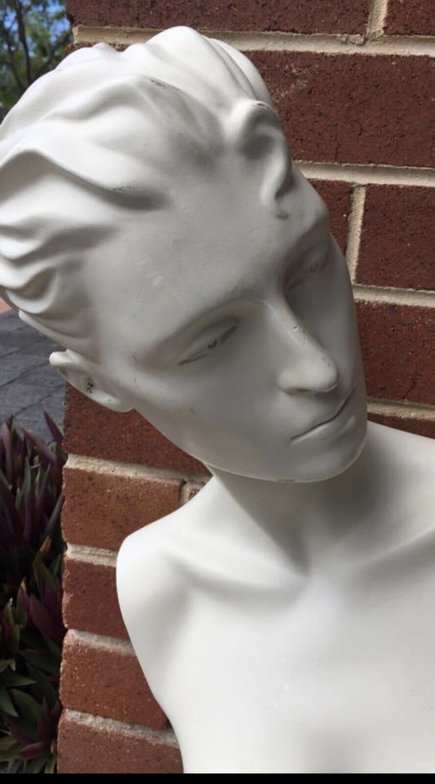 75cm Retro Bright White MANNEQUIN FEMALE  Display Decor Model Beautiful Head
