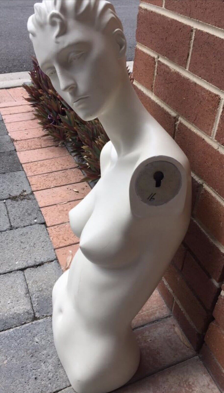 75cm Retro Bright White MANNEQUIN FEMALE  Display Decor Model Beautiful Head