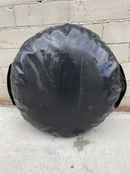 Blackbelt PRO PUNCH BAG Shield Boxing Black Round Pad Coaching Training Handheld