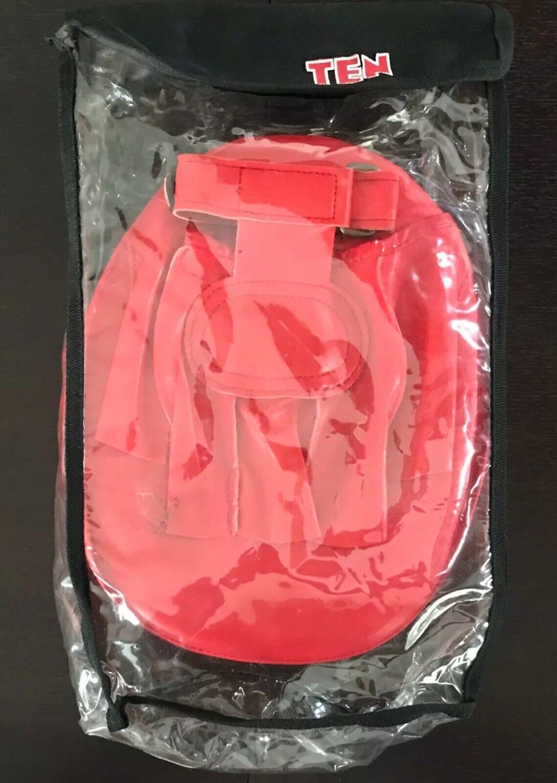Red FOCUS PADS PVC Boxing Hook & Jab Strike Cross Fit Training Boxing Gym Sports