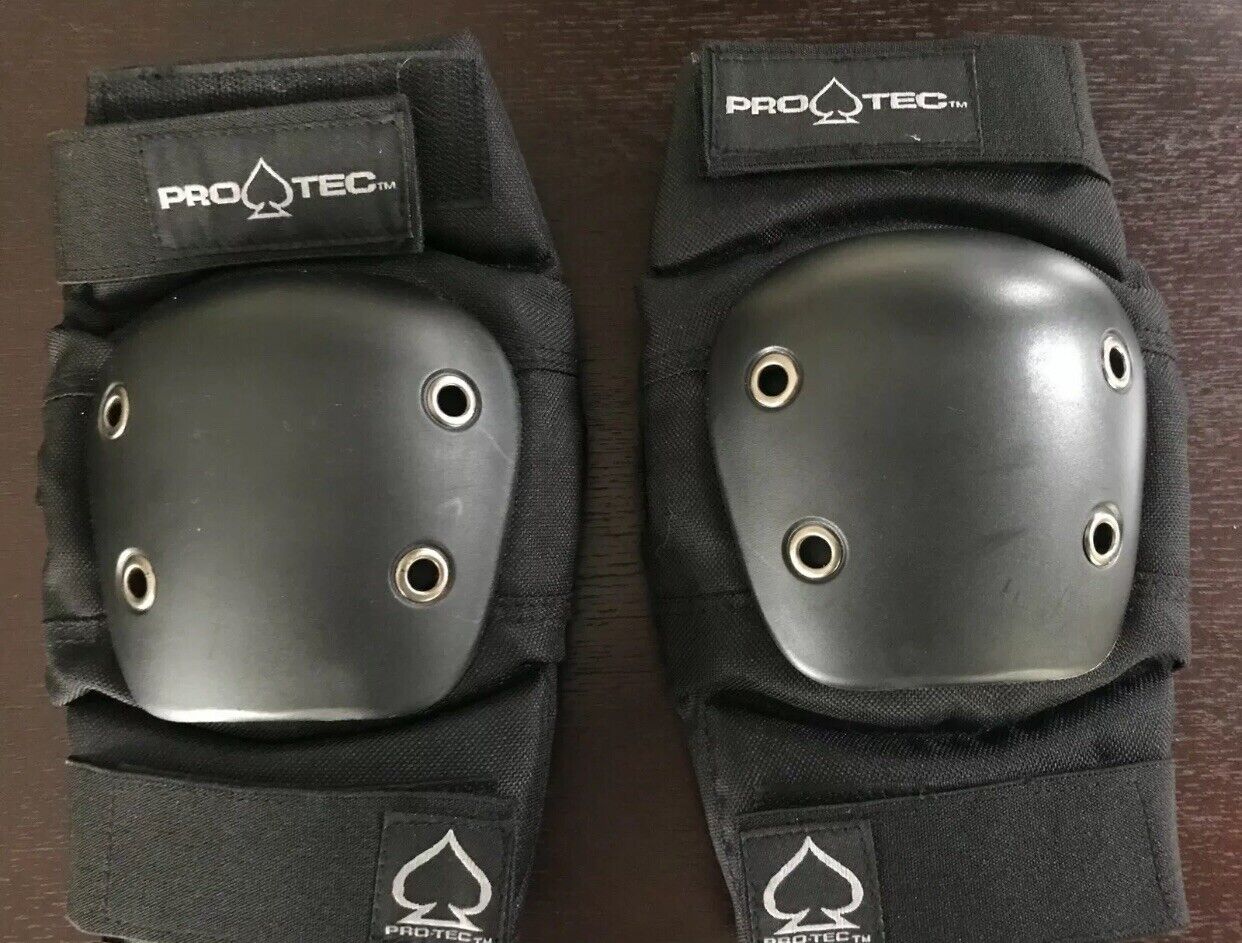 PRO TEC Street Black ELBOW Pads Level 2 SKATEBOARD ROLLERBLADE Size S GUARDS