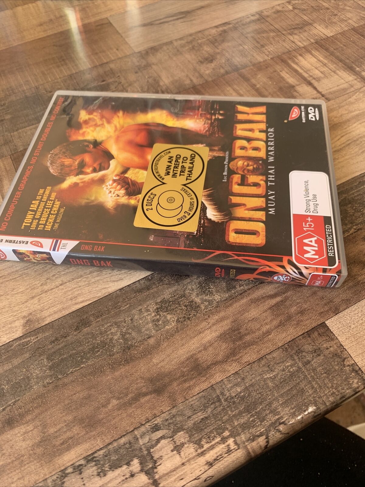 TONY JAA Movie ONG BAK Dvd UNCUT Muay Thai Martial Arts Movie Kickboxing Movie
