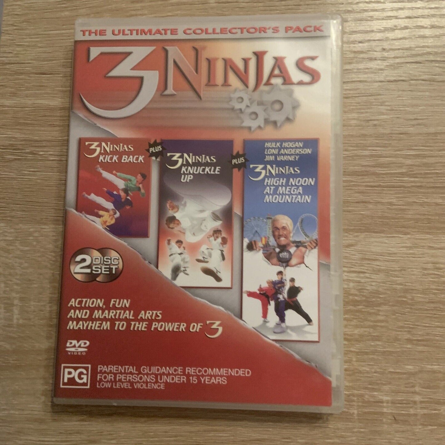 DVD 3 NINJAS Kick Back Knuckle Up High Noon At Mega Mountain Martial 2 Disc