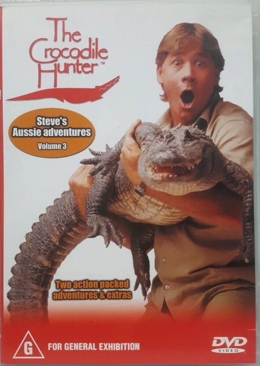 DVD CROCODILE HUNTER Volume 3 Steve Irwin Aussie Adventures Volume 3 RARE