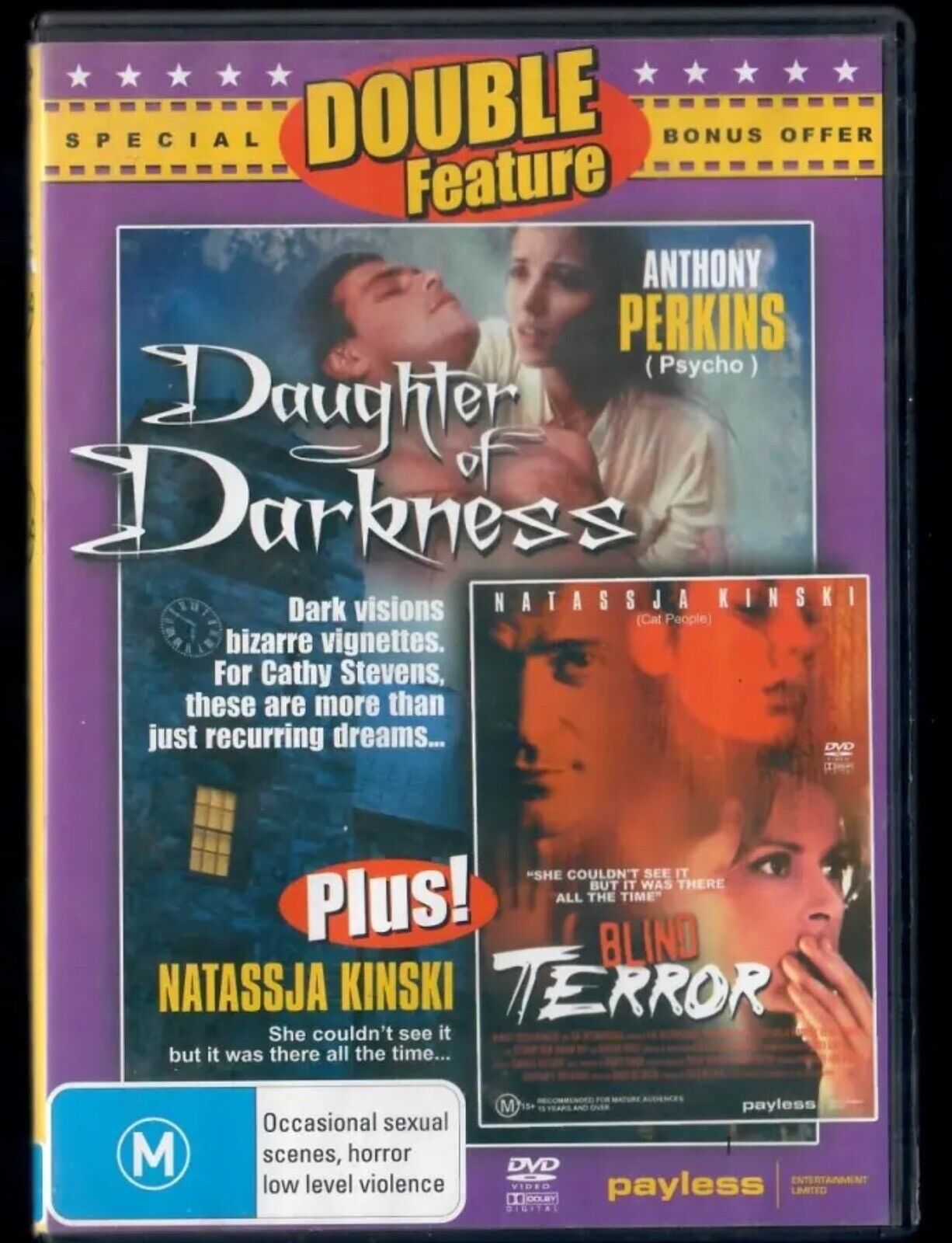 DVD Horror Daughter Of Darkness + Blind Terror Double Feature Psychological RARE
