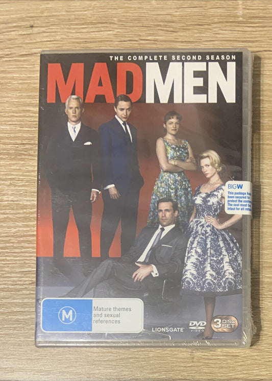DVD MADMEN Complete Second Season Two 2 Aus Stock Mad Men Sealed NEW TV Series