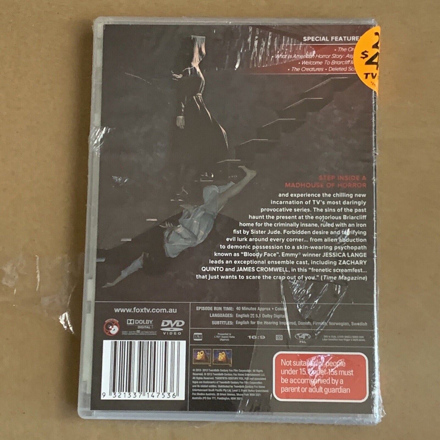 DVD AMERICAN HORROR STORY ASYLUM Season 2 2013 R4 Cult TV Seres NEW Sealed