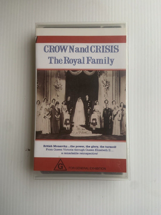 Rare VHS CROWN and CRISIS The Royal Family Queen Victoria to Elizabeth II Video