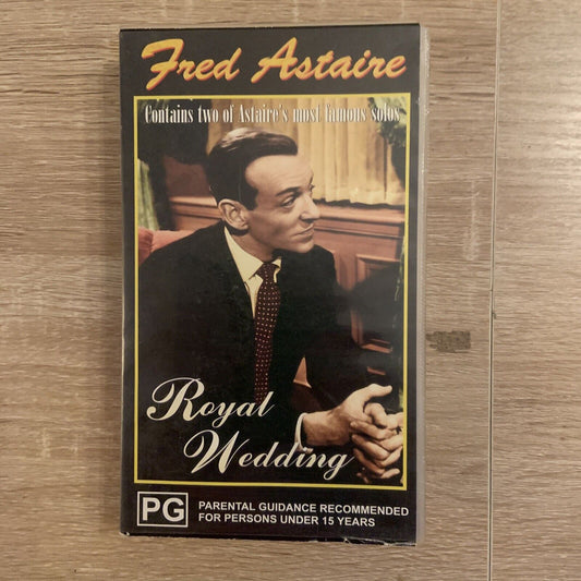 Rare VHS ROYAL WEDDING Fred Astaire Jane Powell 1951 Colour CEL Video Tape