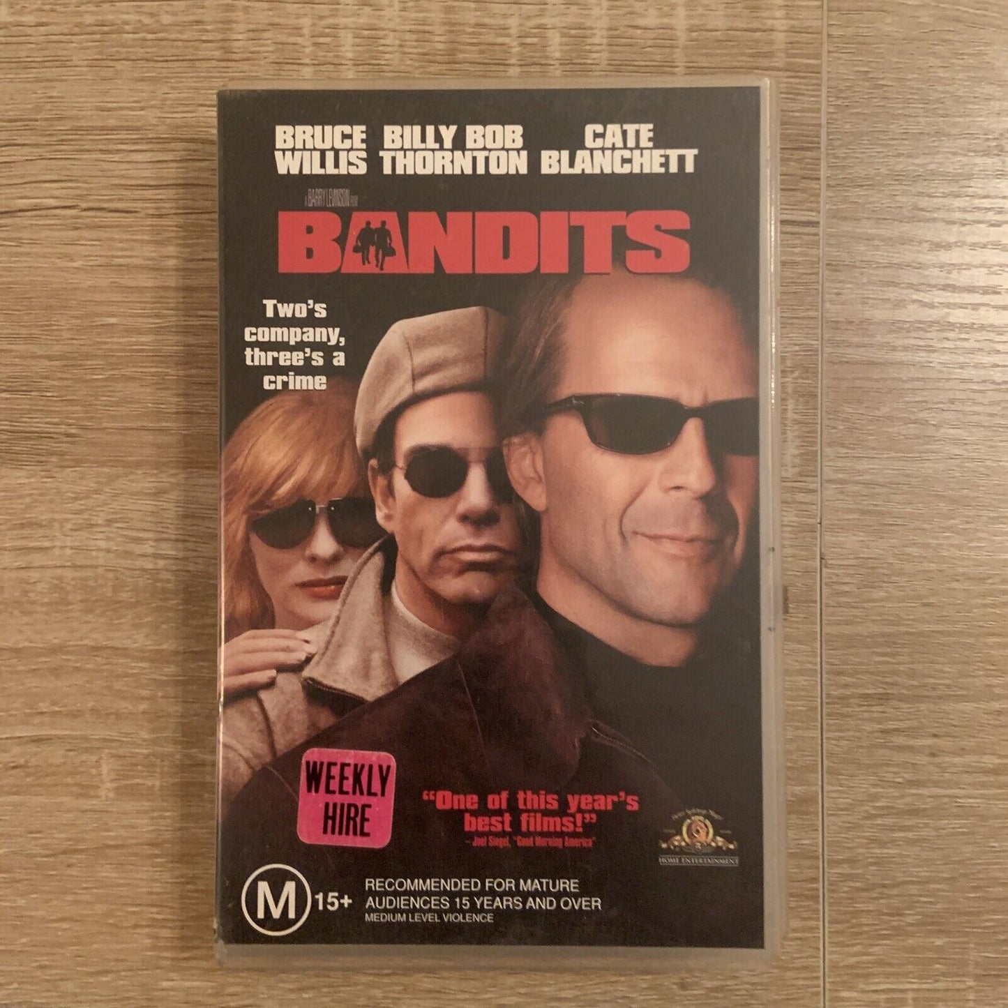 Rare VHS BANDITS Bruce Willis Cate Blanchett Video 2001 Action Comedy Big Box