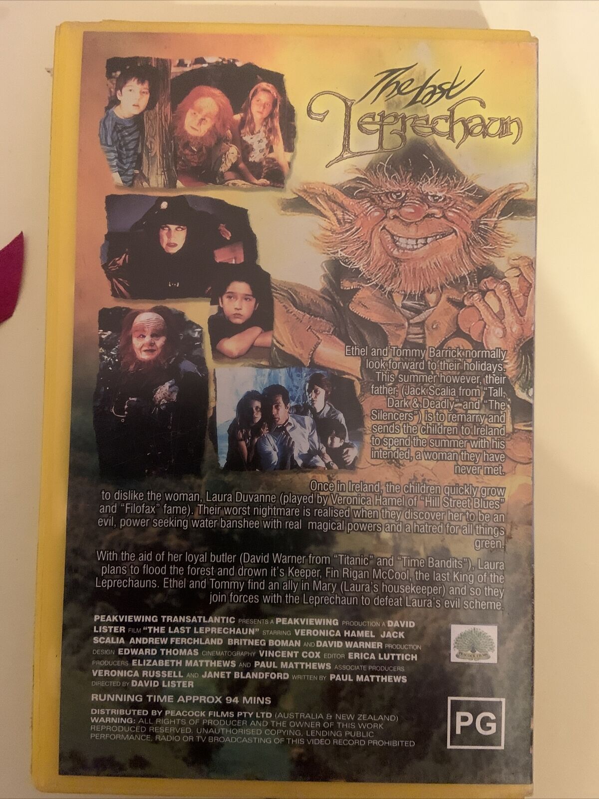 Rare VHS THE LAST LEPRECHAUN 1998 Veronica Hamel Jack Scalia 94min Video Tape