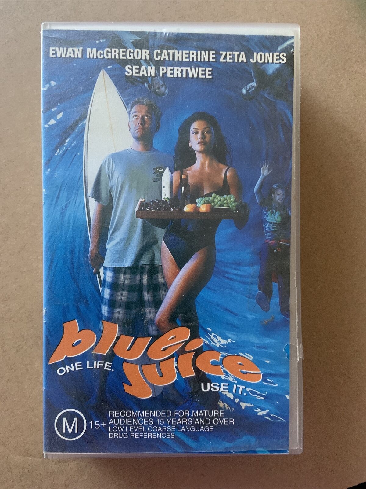 Rare VHS BLUE JUICE M15+ Ewen McGregor Catherine Zeta Jones 1995 Film Video Tape