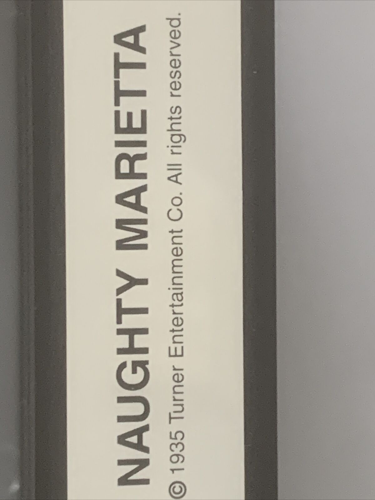 Rare VHS NAUGHTY MARIETTA 1935 WB Nelson Eddy Jeanette MacDonald 2000 Issue Vide