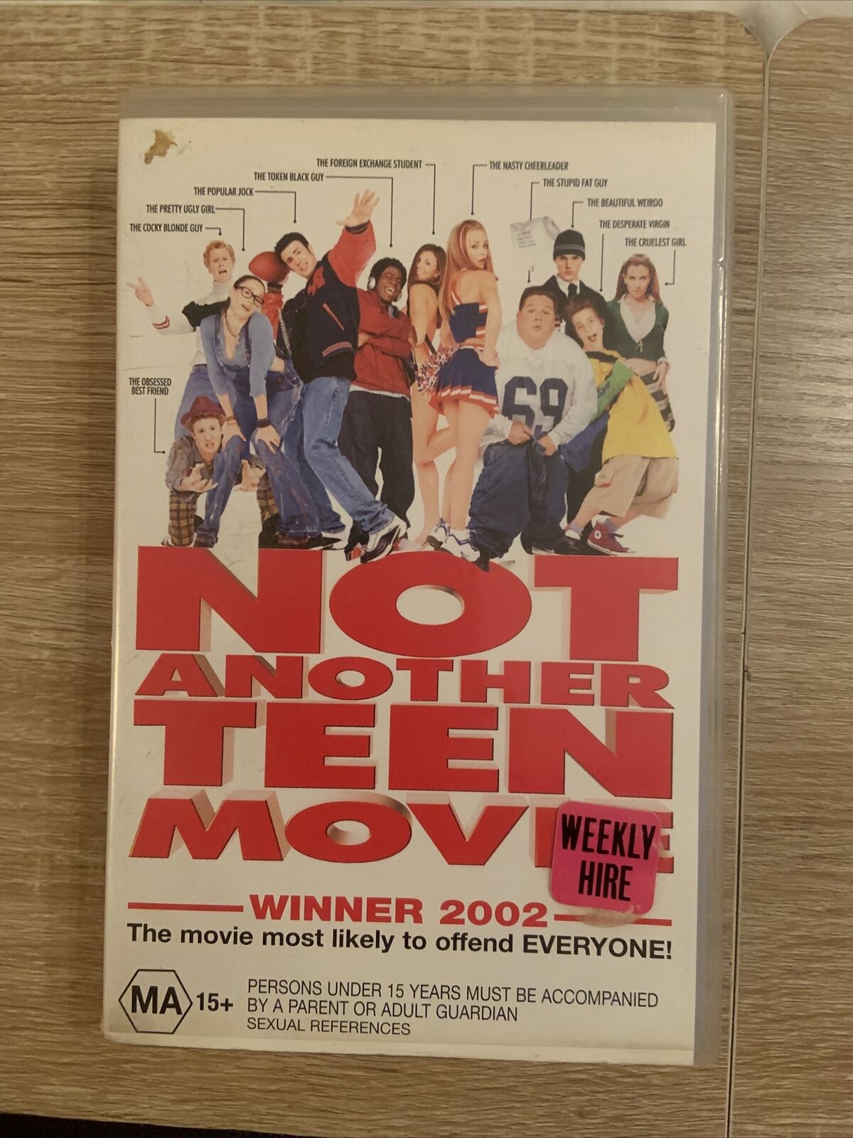 Rare VHS NOT ANOTHER TEEN MOVIE 2001 Slapstick Comedy Rom Com Cult Classic Video