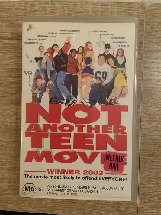 Rare VHS NOT ANOTHER TEEN MOVIE 2001 Slapstick Comedy Rom Com Cult Classic Video