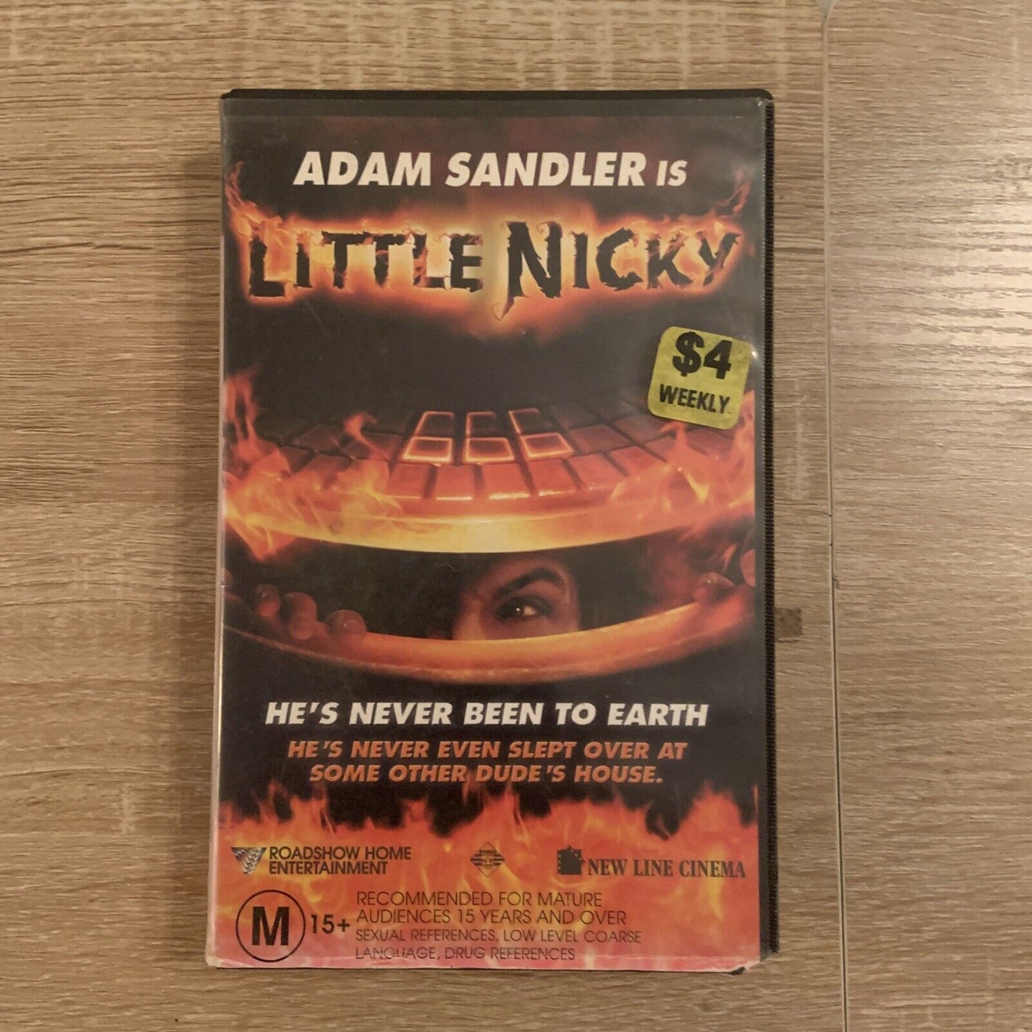 Rare VHS LITTLE NICKY Adam Sandler Rhys Ifans SCI FI Comedy UFO 2001 Video Tape