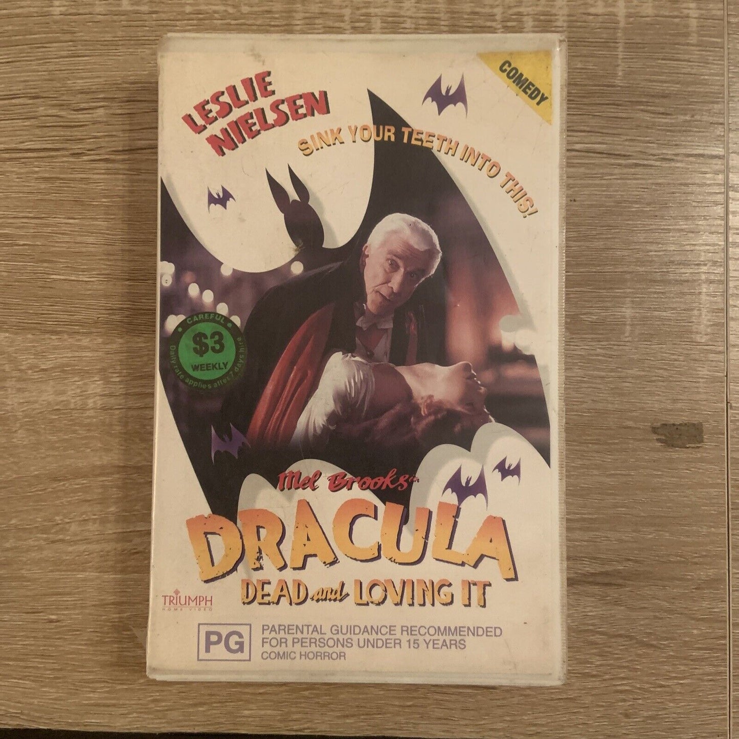 Rare VHS DRACULA DEAD AND LOVING IT Cult Leslie Nielsen Mel Brooks 1998 Video