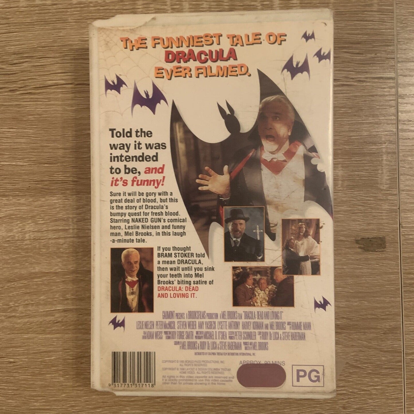 Rare VHS DRACULA DEAD AND LOVING IT Cult Leslie Nielsen Mel Brooks 1998 Video