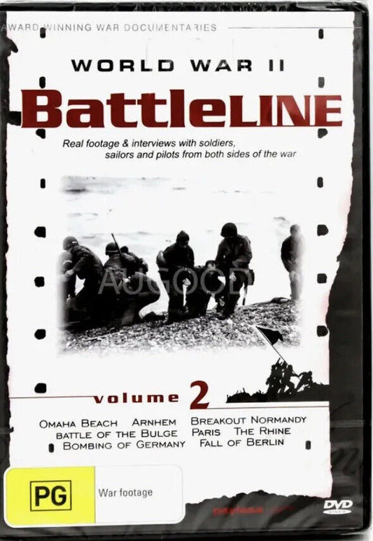 DVD WORLD WAR II BATTLELINE VOL 2 REAL FOOTAGE War Military Interviews Soldiers