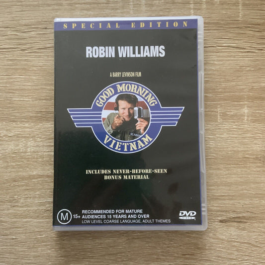 DVD GOOD MORNING VIETNAM 2002 Special Edition Robin Williams Military War Comedy