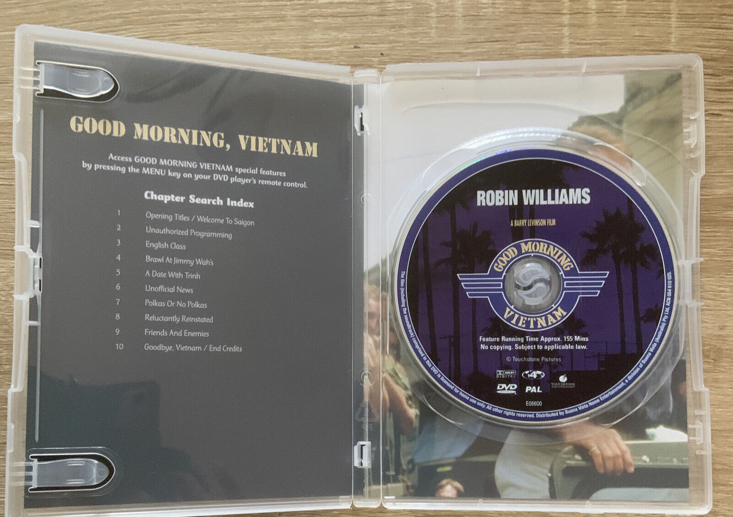 DVD GOOD MORNING VIETNAM 2002 Special Edition Robin Williams Military War Comedy
