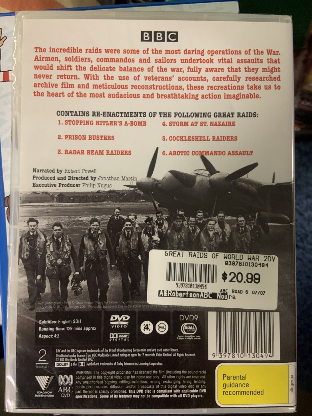 DVD GREAT RAIDS OF WORLD WAR II Re-enactments 139 mins Military Sealed NEW