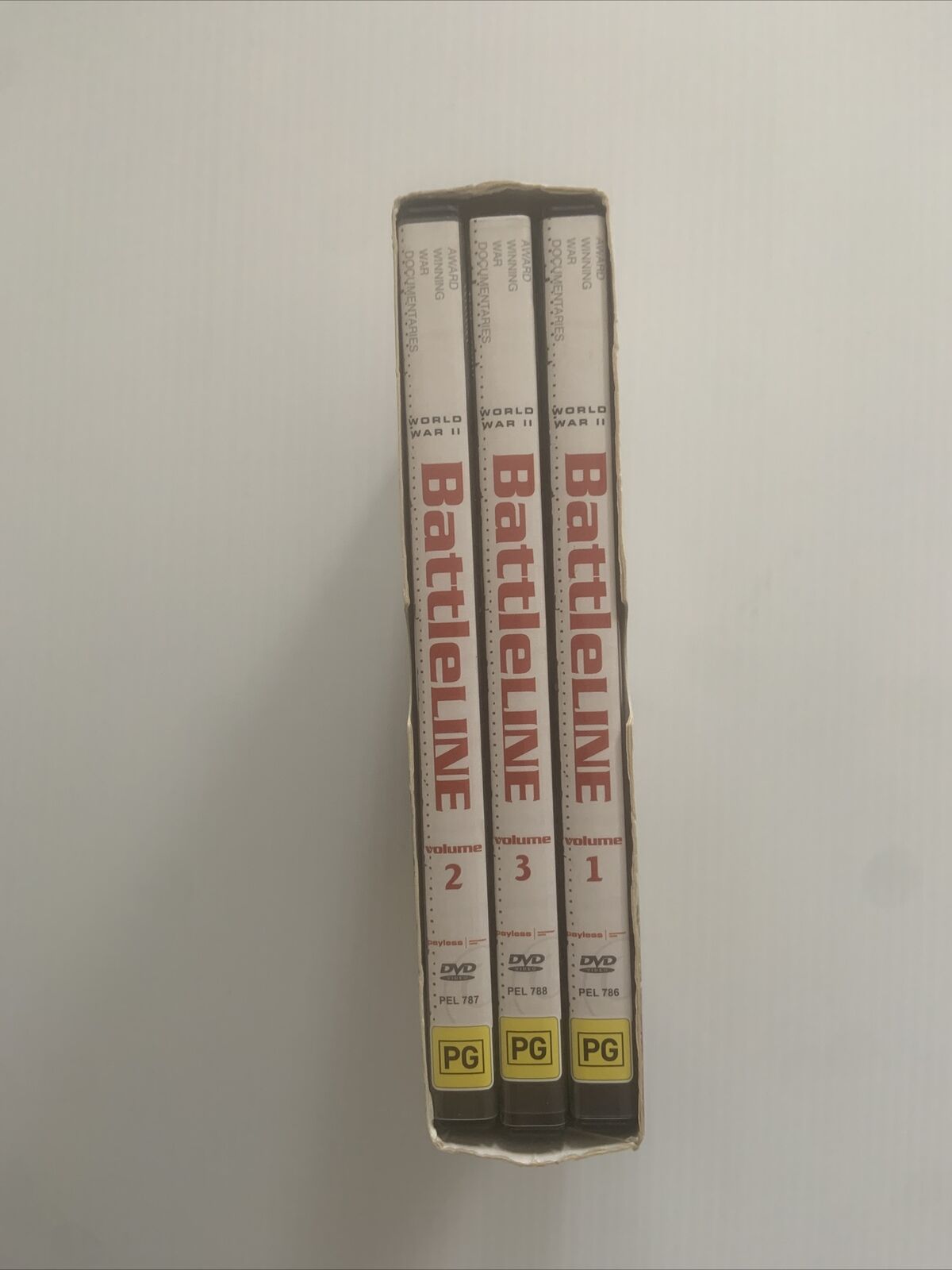 DVD BATTLELINE A War Series Interviews Soldiers Pilots Sailors 3 Disc Box Set