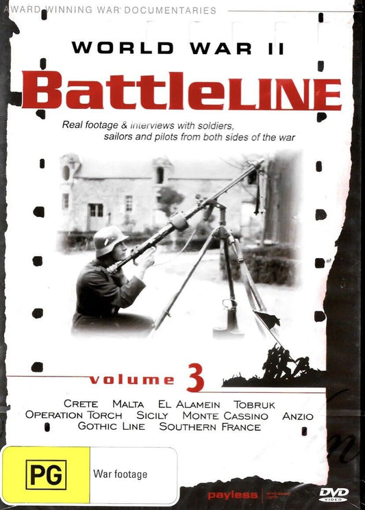 DVD BATTLELINE Vol 3 World War 2 War Footage Interviews Soldiers Sailors Pilots