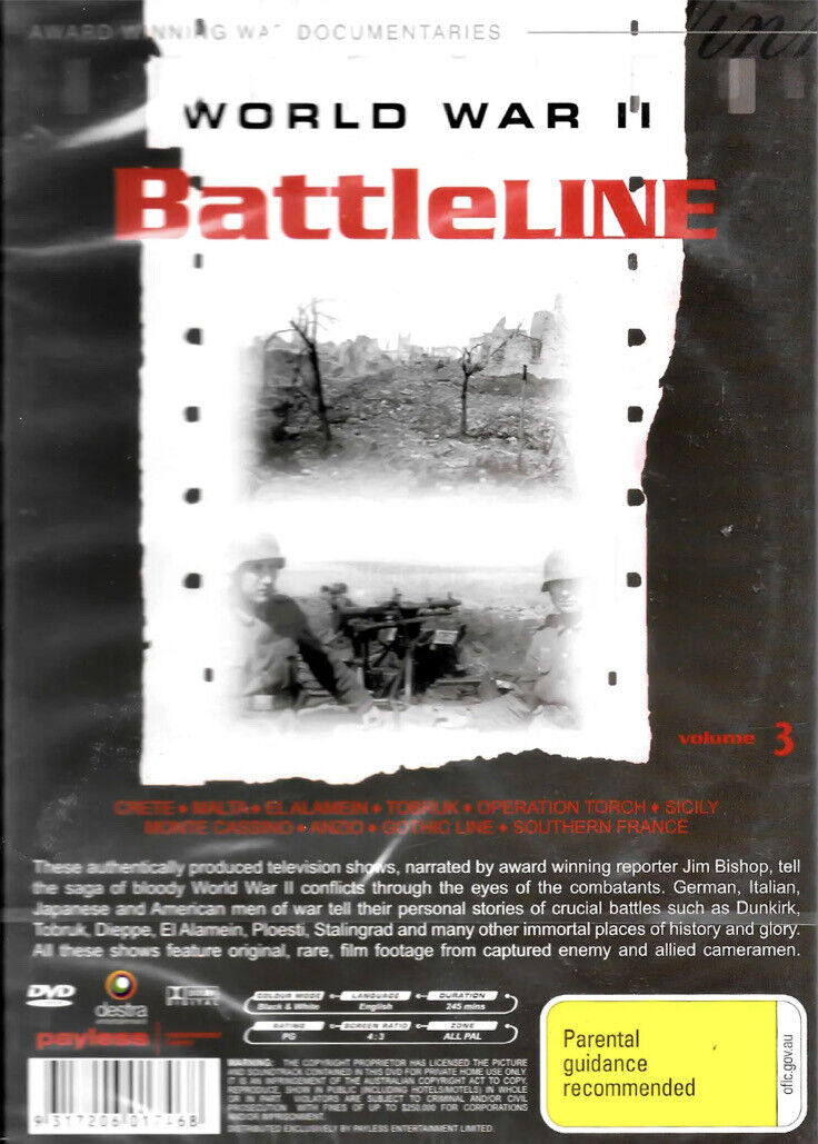 DVD BATTLELINE Vol 3 World War 2 War Footage Interviews Soldiers Sailors Pilots